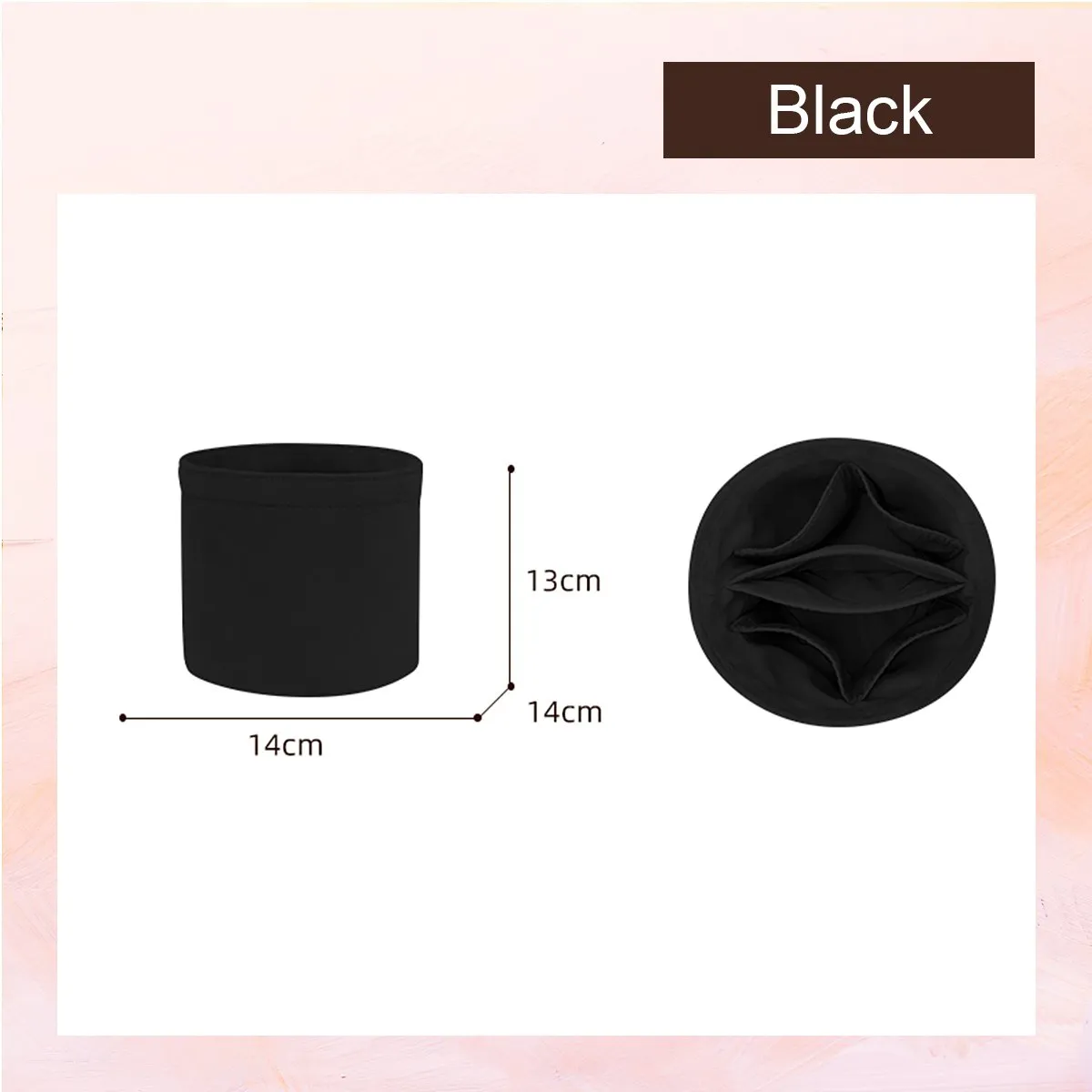 Black Bag Organizer for LV Monogram Cannes