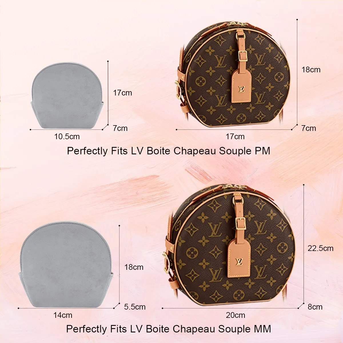 Bag Organizer for LV Boite Chapeau Souple MM