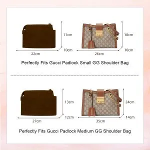 Gucci Padlock Small GG Shoulder Bag Insert