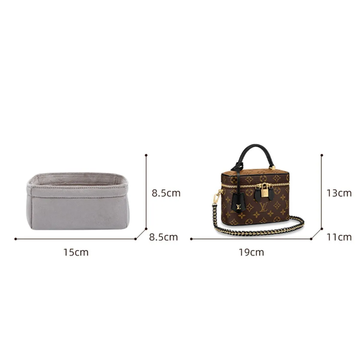 LV Vanity PM Purse Insert