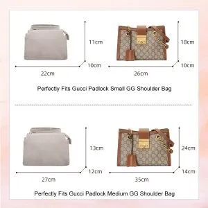 Organizer for Gucci Padlock Small GG Shoulder Bag