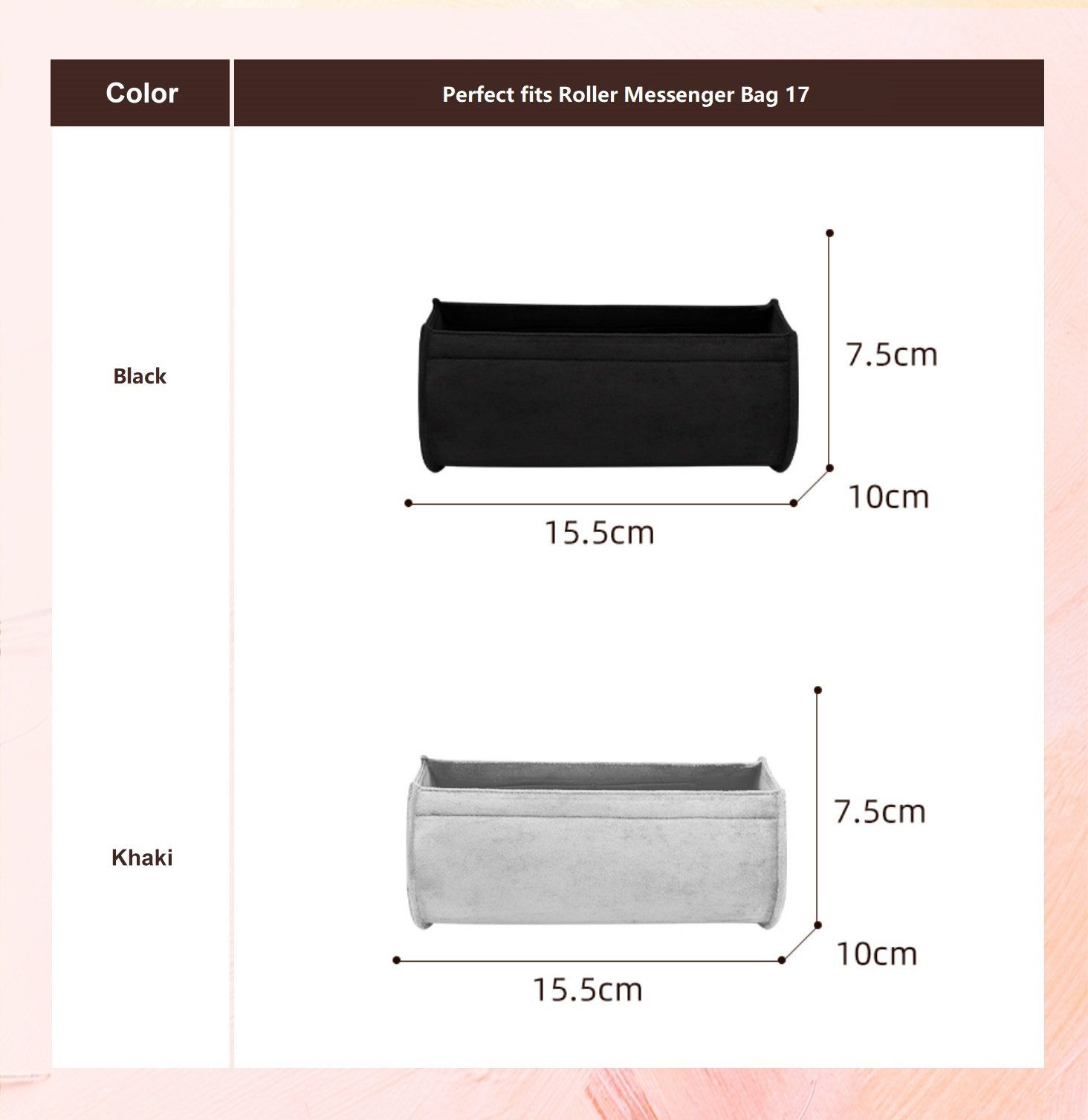 Bag Organizer for Christian Dior Roller Messenger Bag - Image 5