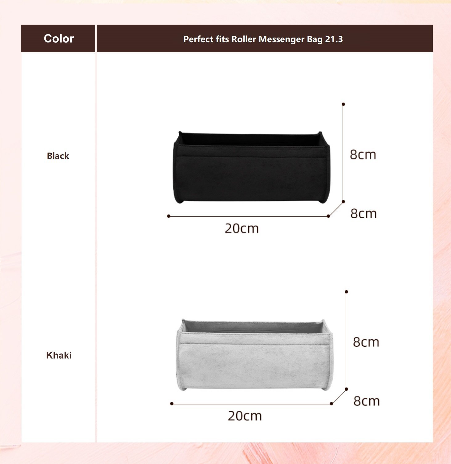 Bag Organizer for Christian Dior Roller Messenger Bag - Image 6